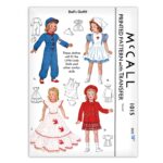 Doll Clothes Pattern McCall 1015 Nurse Effanbee Dress Coat Little Lady