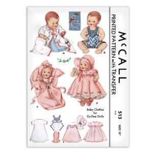 McCall 513 Dy-Dee Doll Clothes Pattern2