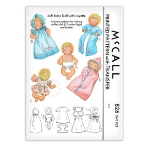 Baby Doll Ninette is Nina's Sister Sewing Pattern Rag Cloth McCALL s 1304 
