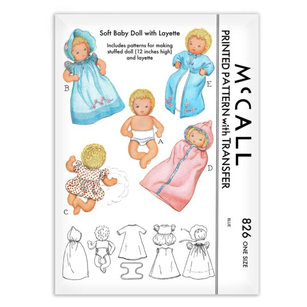 McCall 826 Soft Baby Doll Pattern
