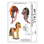 Hobby Horse Pony Stick Head Stuffed Animal McCall 1157 Sewing Pattern Toy