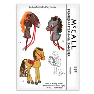 McCalls 1157 Horse Heads Stuffed Animal Pattern