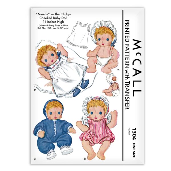 McCalls 1304 Ninette Baby Doll Pattern