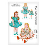 Big and Little Sister Stuffed Dolls McCalls 2000 Sewing Pattern
