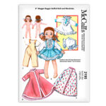 Rag Doll Maggie Diminutive Sewing Pattern McCALLs 2195