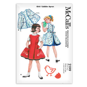 McCall's 2199 Girls Apron Cobbler Sewing Pattern