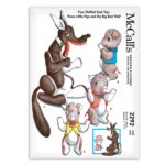 The Three 3 Little Pigs Big Bad Wolf McCALLs 2292 Stuffed Animal Pig