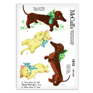 McCall's Betsy Dog Cat Pattern