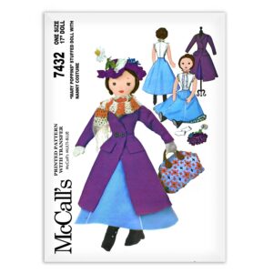 McCall's 7432 Mary Poppins Doll Sewing Pattern