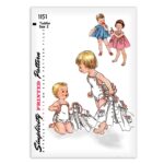 One-Piece Ruffle Romper Jacket Sunsuit Simplicity Pattern 1151
