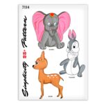 Dumbo Elephant Bambi Deer Rabbit Pattern Simplicity 7114