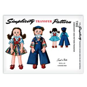 Simplicity 7302 Dolls Sewing Pattern