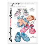Baby Infant Booties Shoes Simplicity 7378 Sewing Pattern