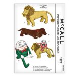 Lion Dachshund Dog Humpty Dumpty McCall 1223 Sewing Pattern