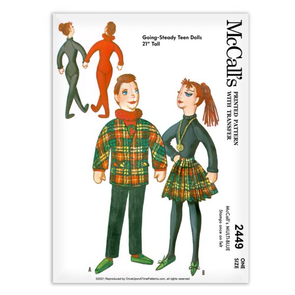 2449 McCalls Going Steady Teen dolls Pattern