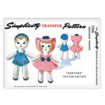 Softies Toys for Tiny Tots Doll Simplicity 7245 Pattern