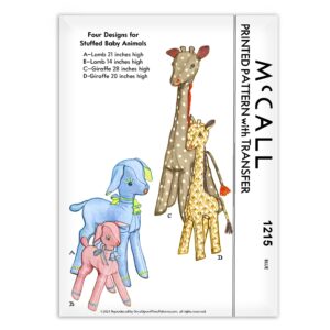 McCall 1215 Giraffe Lamb Toys Stuffed Animals