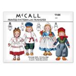 Russian Dutch Boy and Girl Rag Doll McCall 1144 Vintage Pattern