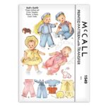 Dolls Outfit McCall 1549 Sparkle Plenty or Baby Coos Sewing Pattern