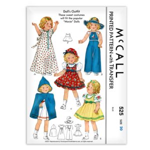 McCall 525 Dolls Outfit Costumes Movie Dolls Shirley Temple