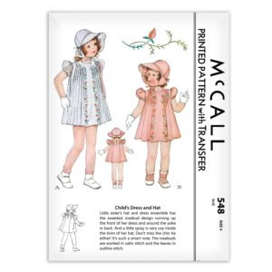 McCall 548 Child Dress and Hat