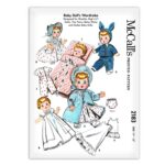Baby Dolls Wardrobe Clothes McCalls 2183 Vintage Pattern