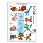 Safari Animal Sequin Beaded Appliques for Felt Fabric McCalls 2332 Patches Pattern