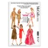 McCalls 6901 Barbie High Fashion Teen Doll Clothing - Ballet, Ball Gown, Coat, Ken