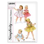 Baby Toddlers Dress Pinafore and Bonnet Simplicity 1896 Pattern