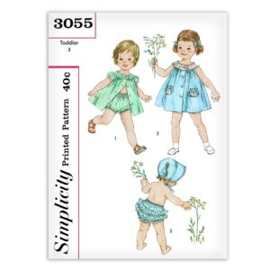 Simplicity 3055 Girls Sunsuit Pattern