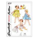 Romper Sunsuit Dress Simplicity 4727 Vintage Pattern