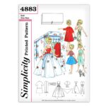 Tammy Doll Clothes Gown Simplicity 4883 Pattern
