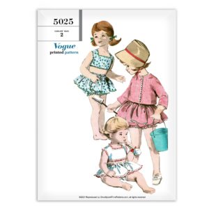 Vogue 5025 Toddler Two Piece Sunsuit and Jacket Pattern