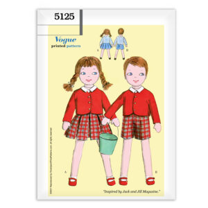Vogue 5125 Twin Girl Boy Dolls Jack and Jill Pattern