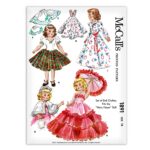 Doll Clothes Mary Hayer McCall's 1891 Pattern Dress Parasol Cape