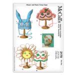 Hat Pattern Misses and Teens McCalls 2170 Rabbit Flower Cat Poodle Costume