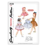 Child Sundress Pinafore Dress and Bonnet Simplicity 3528 Pattern