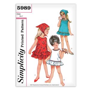Simplicity 5989 Childs Play Ruffle Dress Sewing Pattern