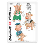 The Three Little Pigs Stuffed Animal Pattern Simplicity 7112