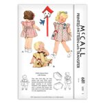 Childs Apron Dress Bird Applique McCall 681 Pattern