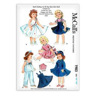 Doll Clothes Sweet Sue Toni Maggie Alice Harriet Hubbard Ayer McCalls 1983