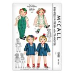 Twin Dolls Janie Girl Johnny Boy in Sailor Suits McCall 1088