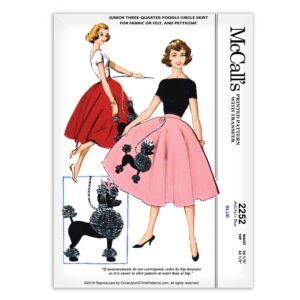 Junior Poodle Circle Skirt and Petticoat McCalls 2252