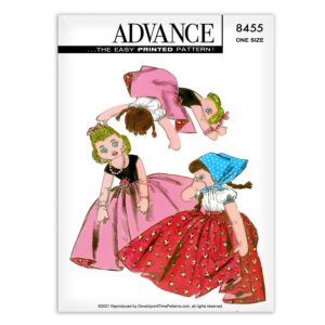 Advance 8455 Rags to Riches Turnabout Upside Down Rag Doll Sewing Pattern