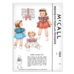 Toddlers Smocked Dress with Bows McCall 1454
