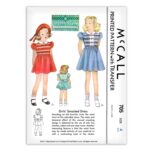 Girls Smocked Dress McCall 705 Vintage