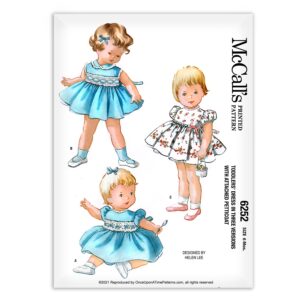 McCalls 6252 Toddlers Dess Petticoat Helen Lee Sewing Pattern