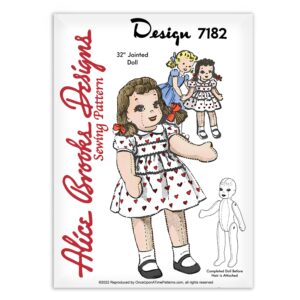 Alice Brooks 7182 Life Size Doll Sewing Pattern