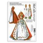 Jesus Infant of Prague Vestments Dress and Cape Pattern McCalls 2463