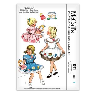 McCall 1741 Goldilocks Child Dress Sewing pattern